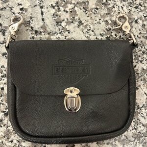 Harley-Davidson Black hip bag with Silver Accents